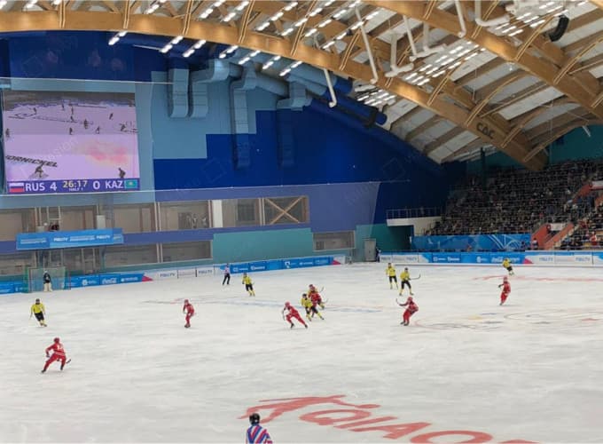 Светодиодные экраны на стадионе Енисей в городе Красноярск